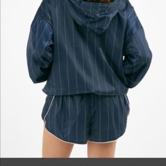 IVY PARK Baseball Pinstripe Hoodie Bomber Jacket L - Picture 12 of 16